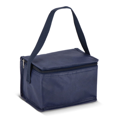 R-PET 6 Torba chłodząca na puszki z włókniny 20 x 13 x 12,5 cm 75g/m² Ciemnoniebieski LT95390-N0010 