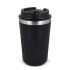 Termos na kawę ze stali nierdzewnej pochodzącej z recyklingu, 400 ml Czarny LT98698-N0002  thumbnail