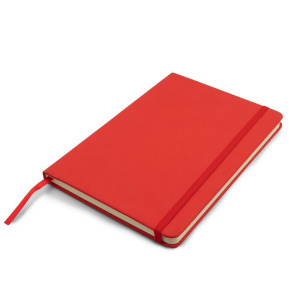Magnetyczny notatnik A5 czerwony