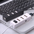 Miniaturowy HUB z wyłącznikiem 4x USB 2.0 Biały EG 019806 (1) thumbnail