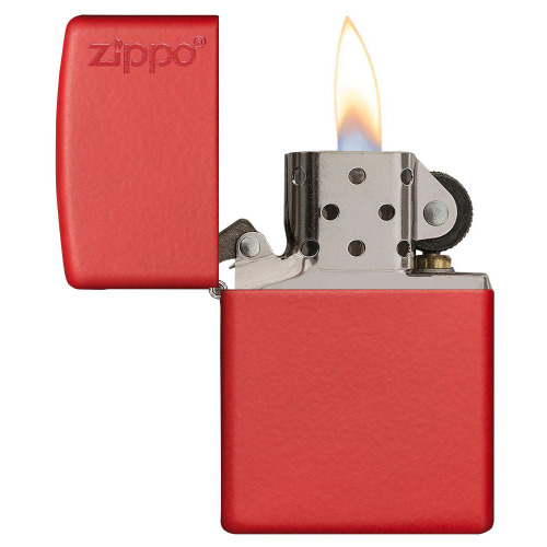 Zapalniczka Zippo Classic z logo Czerwony mat ZIP60001204 (2)