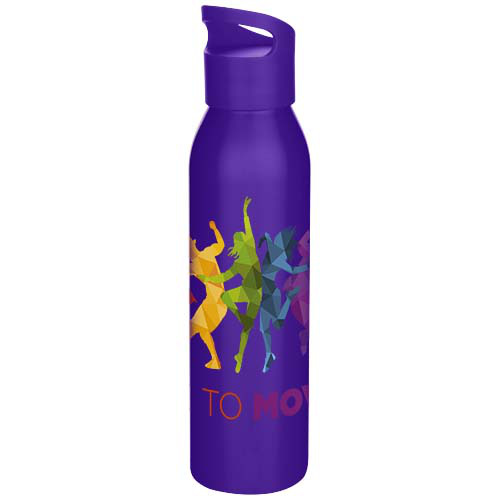 Sky jednościenna butelka na wodę o pojemności 650 ml wykonana ze stali nierdzewnej z recyklingu z certyfikatem RCS Średniofioletowy 10086837 (1)