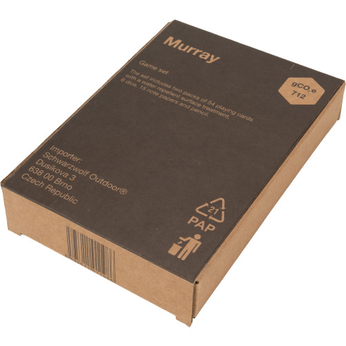 Zestaw do gry w karty i kości MURRAY Schwarzwolf Szary F7003300AJ307 (13)