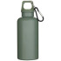Oregon butelka na wodę o pojemności 400 ml z w jednolitym kolorze z karabińczykiem, wykonana z tworzyw sztucznych pochodzących z recyklingu z certyfikatem RCS  Melanż zielony 10086362 (2) thumbnail