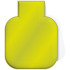 RFX™ reflective kwadratowy odblaskowy magnes z TPU Neonowy żółty 1PR06613  thumbnail