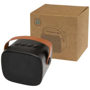 Diya bezprzewodowy głośnik 3 W wykonany z tworzyw sztucznych pochodzących z recyklingu Czarny