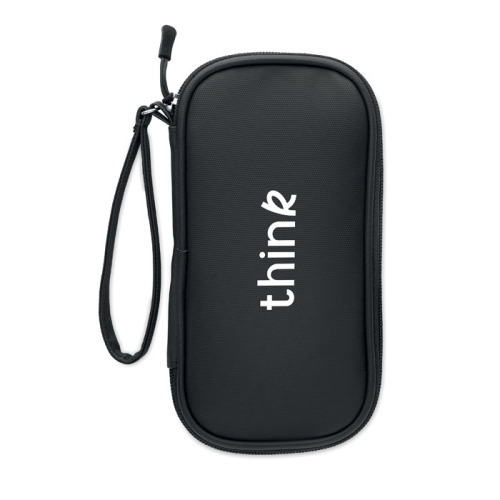 Etui na akcesoria 600D RPET Czarny MO2859-03 (4)