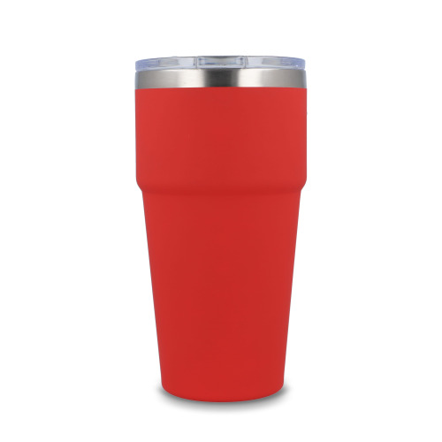 T-ceramiczny kubek do samochodu o miękkim dotyku 500ml Czerwony LT98729-N0021 (1)