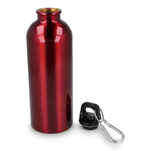 Butelka jednościenna ze stali nierdzewnej pochodzącej z recyklingu, 500 ml Czerwony LT98693-N0021 (6)