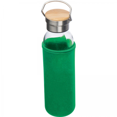 Butelka szklana z pokrowcem 600 ml RAMONA Zielony 6318109 (2)