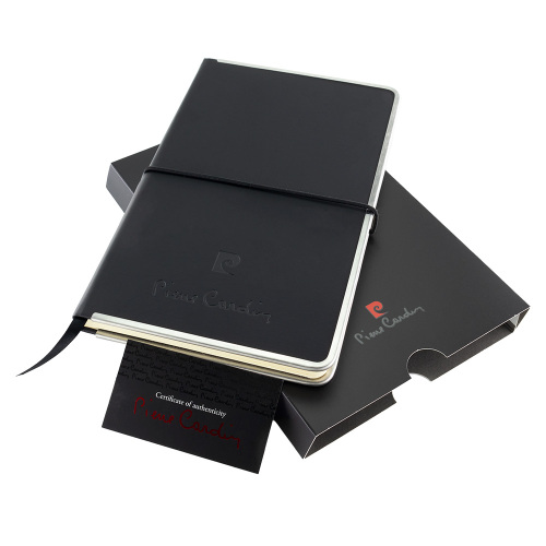 Notes Pierre Cardin Highscribe A5 z metalowymi krawędziami czarny B9000101IP303 (1)