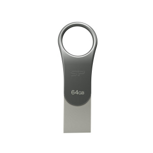 Pendrive z wejściem USB typu C Mobile C80, 64GB 3.2 Silicon Power Szary