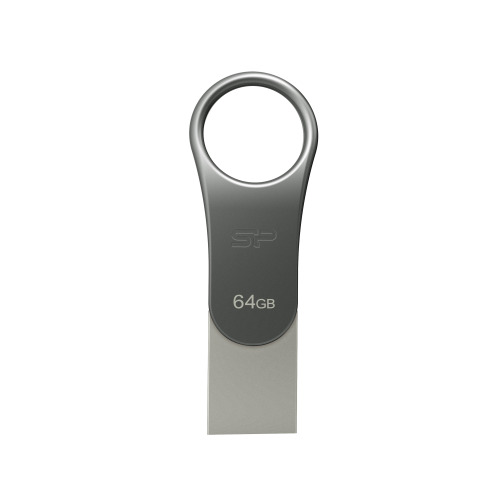 Pendrive z wejściem USB typu C Mobile C80, 64GB 3.2 Silicon Power Szary EG 815007 64GB 