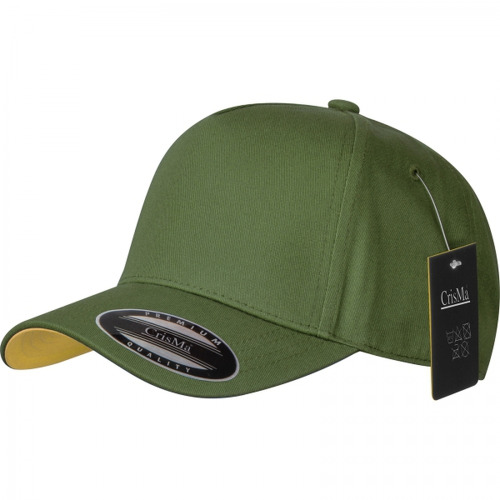 Czapka z daszkiem bawełniana 5 paneli 290 g/m2 AXEL Khaki 5391819 (1)