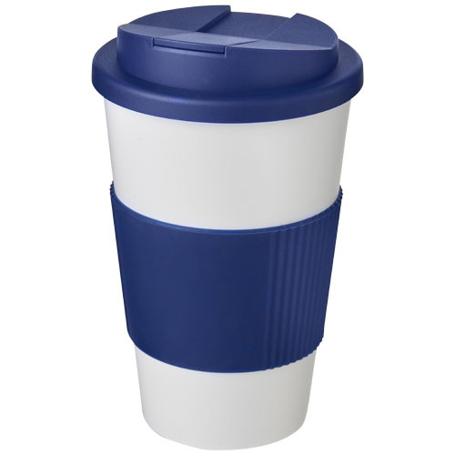 Americano® 350 ml tumbler with grip & spill-proof lid Biały 21069601 