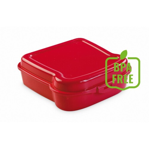 Pudełko śniadaniowe "kanapka" czerwony V9525-05 (2)