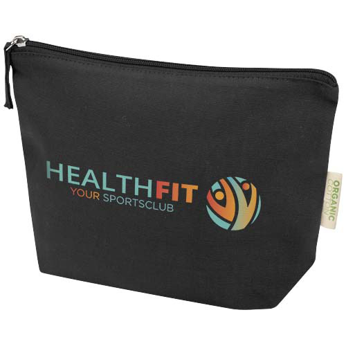 Odisha organiczna kosmetyczka z certyfikatem OCS o gramaturze 180 g/m², 1 l  Czarny 12078490 (1)