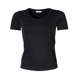 T-shirt Damski Slim Bawełna Elastan