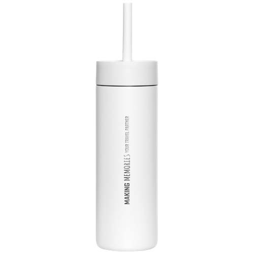 MiiR Sipper butelka na wodę o pojemności 473 ml ze słomką Biały 10093401 (1)