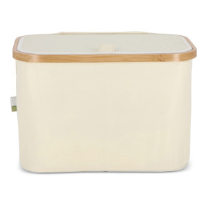 Składany kosz InSideOut z pokrywą Sogne 38 x 26 x 25cm rPET Ecru
