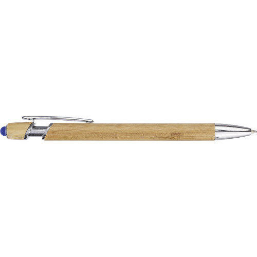 Bambusowy długopis, touch pen Granatowy VA442-04 