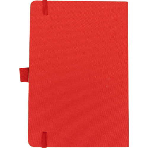 Notatnik A5 w linie z poliestru z recyklingu TEOFILO Czerwony 2377405 (5)