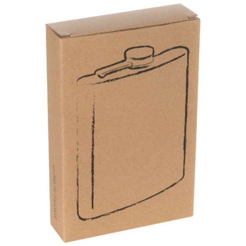 Piersiówka ze stali nierdzewnej KANSAS CITY Szary 570307 (1)