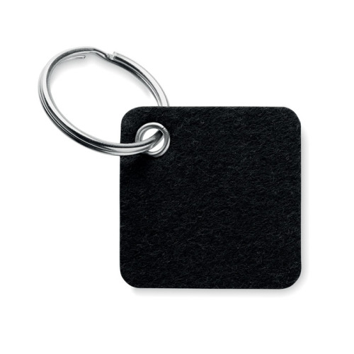 Brelok do kluczy z filcu RPET Czarny MO6507-03 (1)