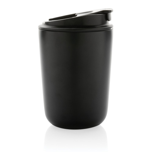 Kubek termiczny 380 ml Cuppa, stal nierdzewna z recyklingu czarny P435.021 (2)
