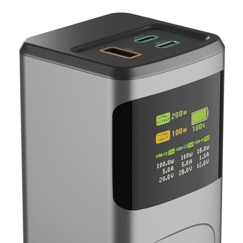Power bank 24000 mAh Hama High Power 200W Grafitowy VH030-15 (4)