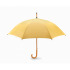 Parasol z drewnianą rączką żółty KC5131-08  thumbnail