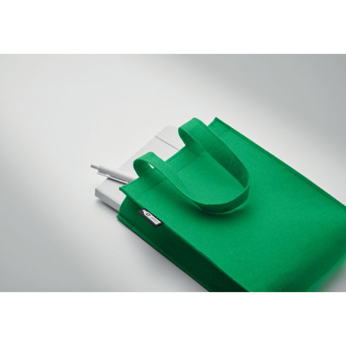 Mała torba prezentowa z filcu RPET Zielony MO2408-09 (4)