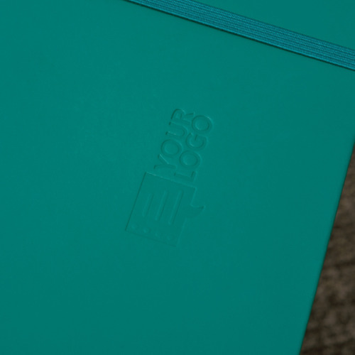 Notatnik A5 w linie z materiałów z recyklingu DOMINIK Turkusowy 2526114 (6)