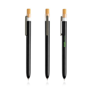 Dlugopis z recyklingowanego plastiku / OPC Solid Czarny