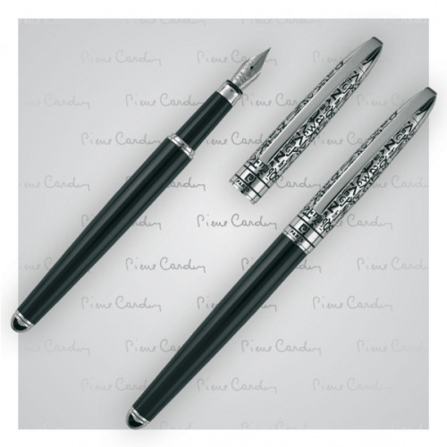 Zestaw piśmienny długopis i pióro wieczne JACQUES Pierre Cardin Czarny B0400600IP303 