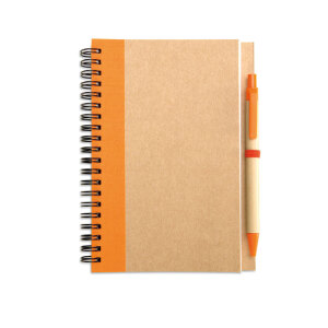 Notes z długopisem pomarańczowy