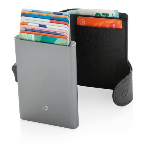 Portfel, etui na karty kredytowe C-Secure XL, ochrona RFID Czarny P850.531 (2)