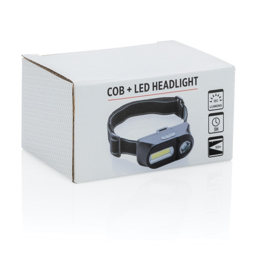 Latarka na głowę COB LED Czarny P518.041 (11)