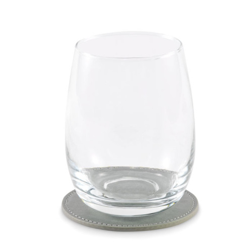 Okrągła podkładka z PU Kamienny Szary MO2616-15 (3)