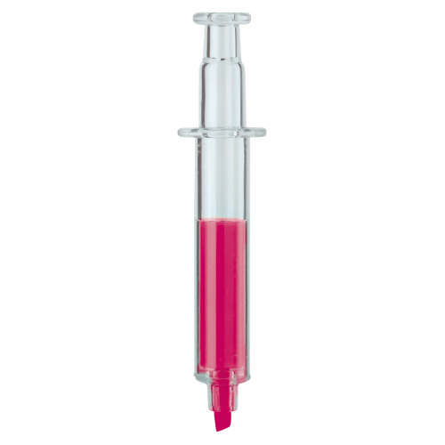Zakreślacz- strzykawka Transparentny / różowy LT81458-N0476 (2)
