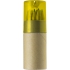 Zestaw kredek, temperówka żółty V6133-08  thumbnail