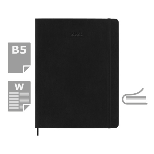 Kalendarz MOLESKINE Czarny VM493-03/2025 