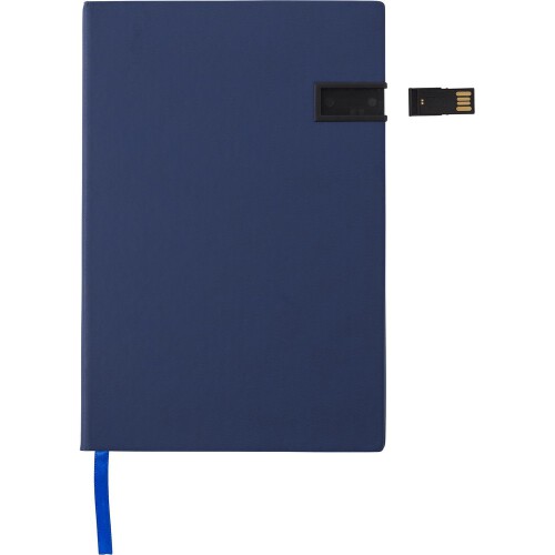 Notatnik ok. A5, pamięć USB 16 GB niebieski V2983-11 (2)