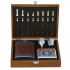 Zestaw upominkowy, piersiówka 175 ml, kieliszek 30 ml, szachy, karty oraz kości do gry Beżowy VA374-20 (6) thumbnail