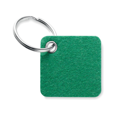 Brelok do kluczy z filcu RPET zielony MO6507-09 (2)