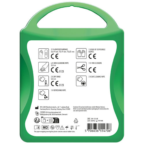 MyKit Zestaw pierwszej pomocy - Samochód Przezroczysty zielony 1Z250503 (4)
