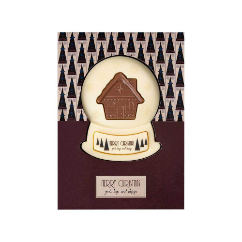 Czekoladowy Kształt Bożonarodzeniowa Kula Śnieżna Print Wielokolorowy S0592P/XM 