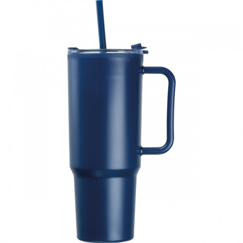 Kubek ze słomką XXL 1200 ml TEODORA Granatowy 8468644 (4)