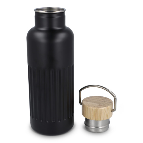 Butelka termiczna ze stali nierdzewnej pochodzącej z recyklingu, 500 ml Czarny LT98699-N0002 (7)