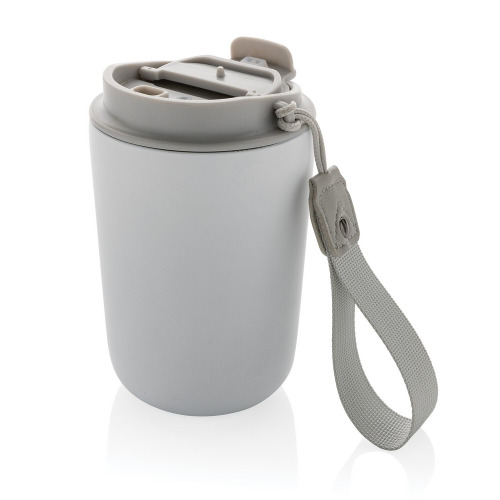 Kubek termiczny 380 ml Cuppa, stal nierdzewna z recyklingu biały P435.023 